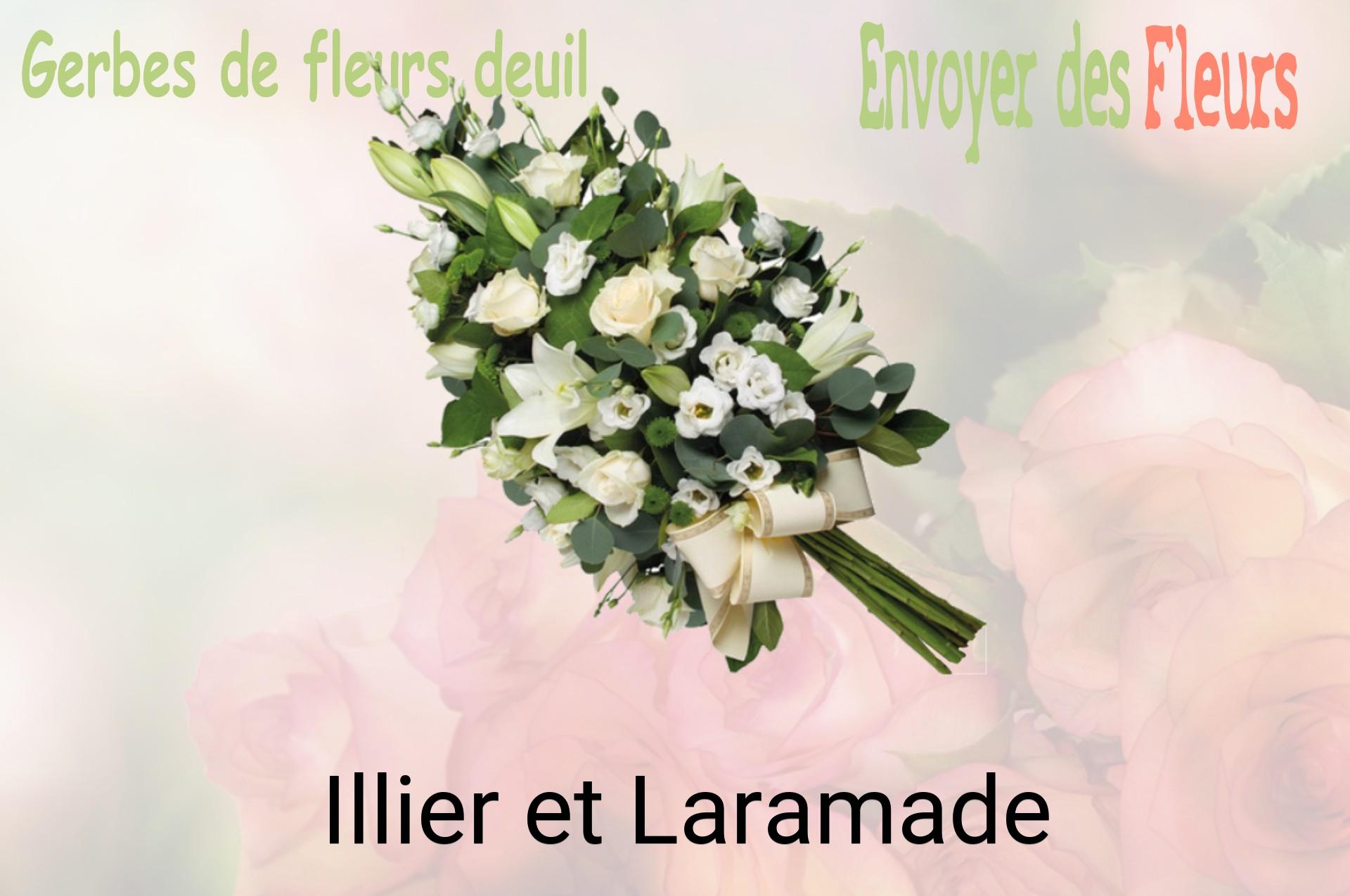 Gerbe de fleurs de deuil livrée à Illier-et-Laramade